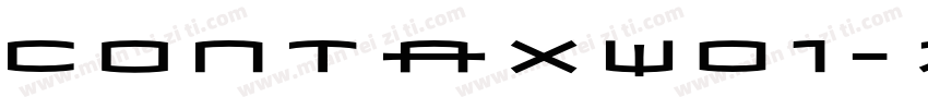 ContaxW01-75Bold Reg字体转换